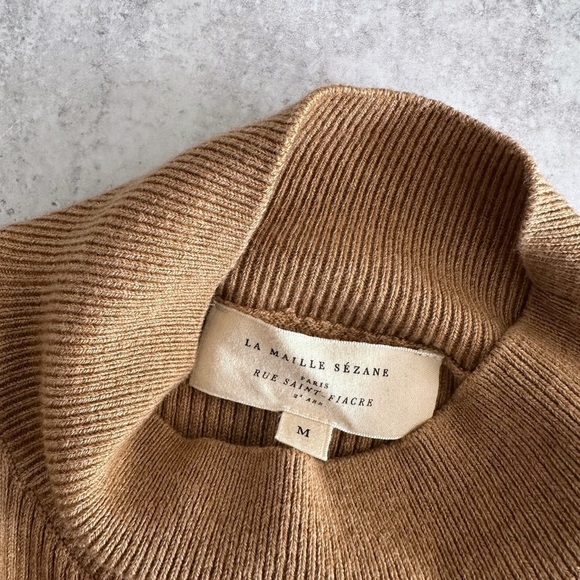 Sezane Harper Dress Light Caramel - Picture 2 of 3